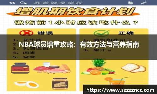 NBA球员增重攻略：有效方法与营养指南